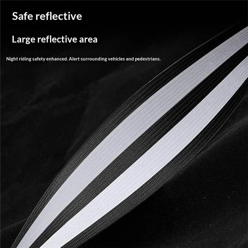 ENLEE ES30 1 pièce bande réfléchissante pour jambe de pantalon de vélo, bracelet élastique pour cheville haute visibilité pour vélo de nuit