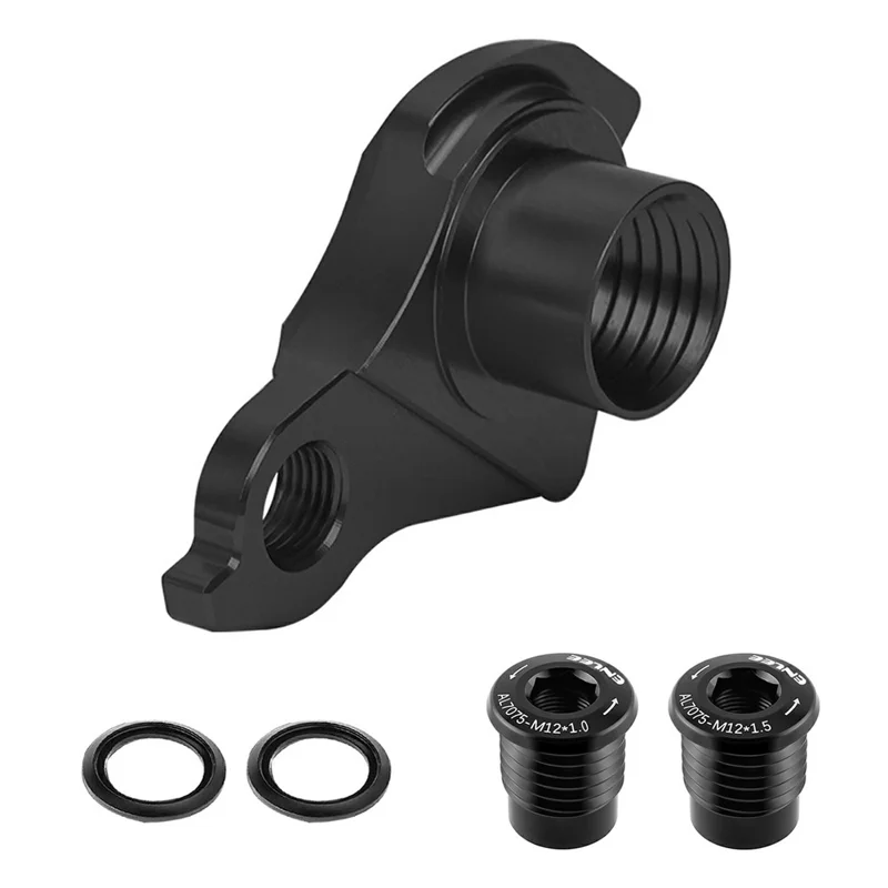 ENLEE EL-CNC3 UDH Thru Axle Rear Derailleur Hanger for MTB / Gravel Bikes, Anodized Aluminum Alloy - Black