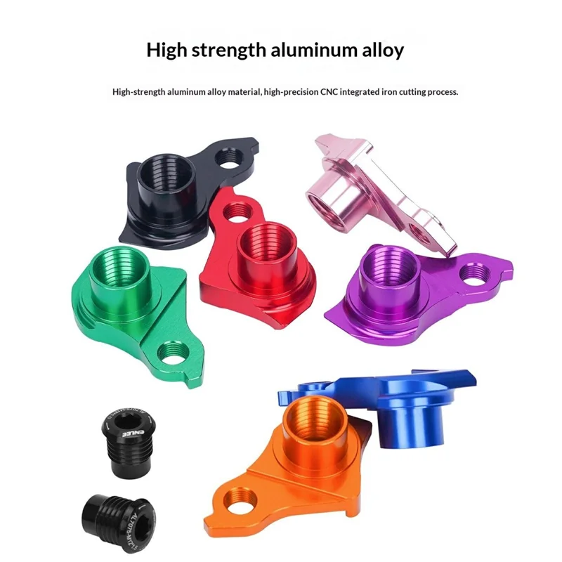 ENLEE EL-CNC3 UDH Thru Axle Rear Derailleur Hanger for MTB / Gravel Bikes, Anodized Aluminum Alloy - Black