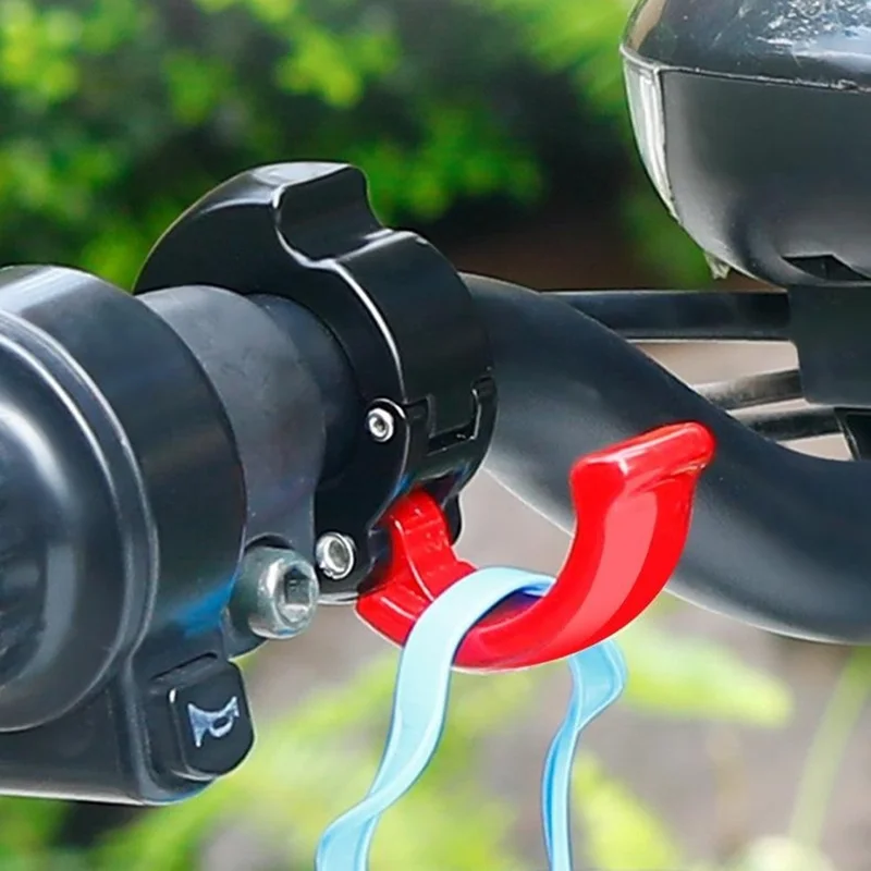 Electric Bike Hook Universal Front Mount No Drilling Installation Foldable Heavy Duty Hanging Hook - Red