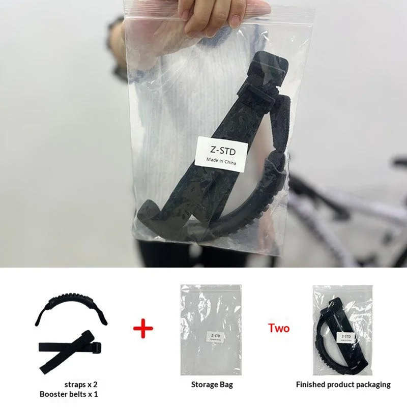 Bicycle Carrying Strap Portable Bike Lift Handle Lightweight Shoulder Strap For Mountain Road Folding Bikes - Black