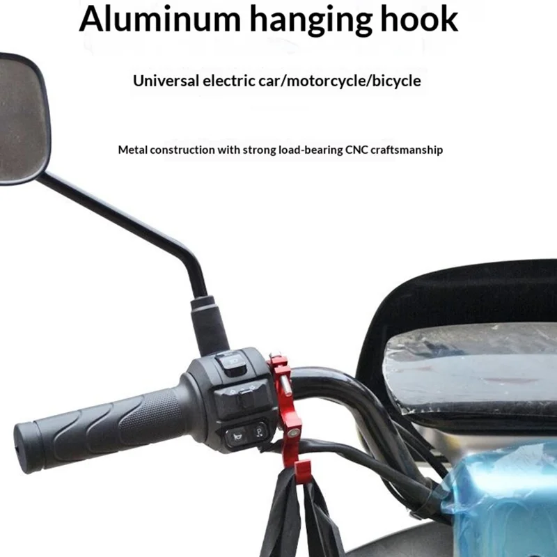 Vordere, bohrfreie Universalklammer für E-Bike, Halterung für Roller und Motorrad, Aufhängung für Helmablage – Blau