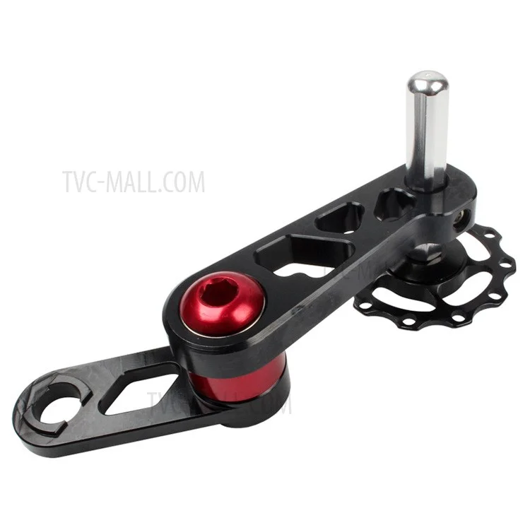 LITEPRO Single Multi-Color Speed Bike Chain Tensioner Aluminum Alloy Folding Bicycle Bicycle Chain Stabilizer - Black