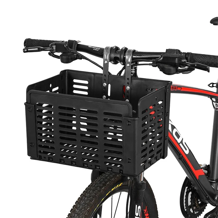 WEST BIKING YP0712031 Bicycle Basket Bike Handlebar Foldable Pannier Cycling Carrying Pouch Carrier Holder