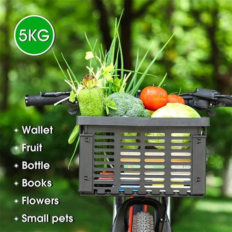 WEST BIKING YP0712031 Bicycle Basket Bike Handlebar Foldable Pannier Cycling Carrying Pouch Carrier Holder