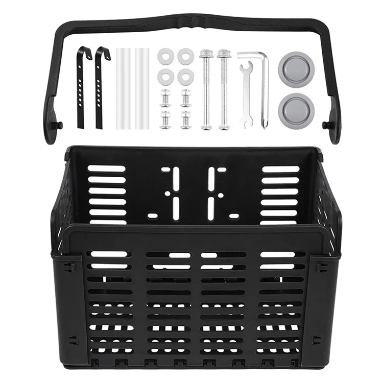 WEST BIKING YP0712031 Bicycle Basket Bike Handlebar Foldable Pannier Cycling Carrying Pouch Carrier Holder