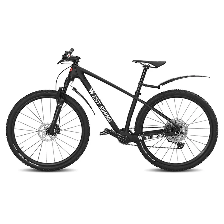 WEST BIKING YP0714023 1 Paar Teleskop-Fahrrad-Kotflügel-Schutz Fahrrad Vorder- und Hinterkotflügel-Set