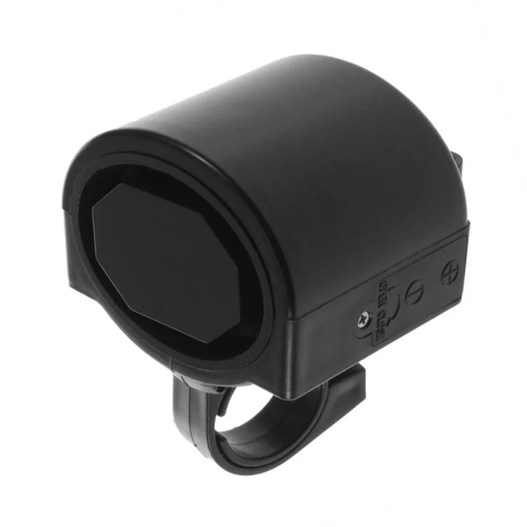 360 Degree Rotating Mini Electronic Bicycle Horn Bike Cycling Handlebar Mount Ultra Loud Warning Bell - Black