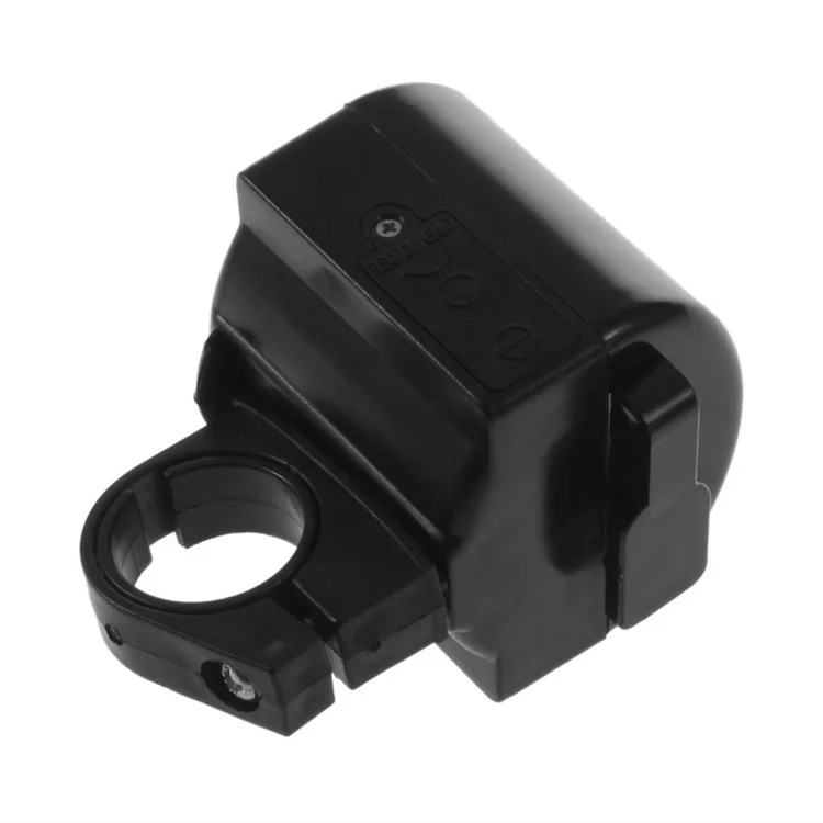 360 Degree Rotating Mini Electronic Bicycle Horn Bike Cycling Handlebar Mount Ultra Loud Warning Bell - Black