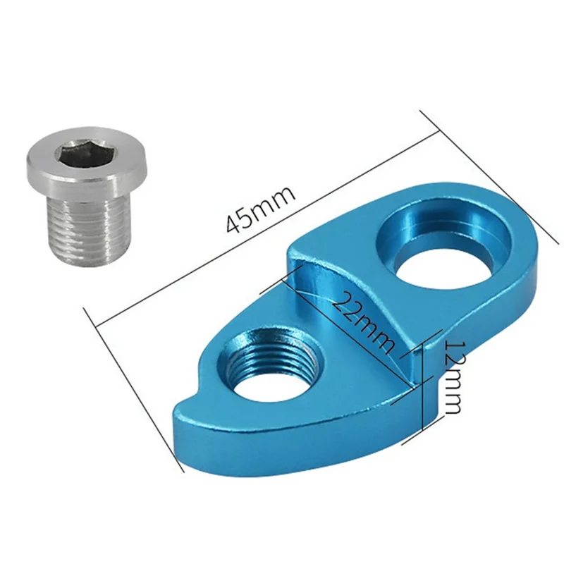 LUNJE Bicycle Rear Derailleur Extension Mountain Road Bike Frame Gear Tail Hook Extender - Gold