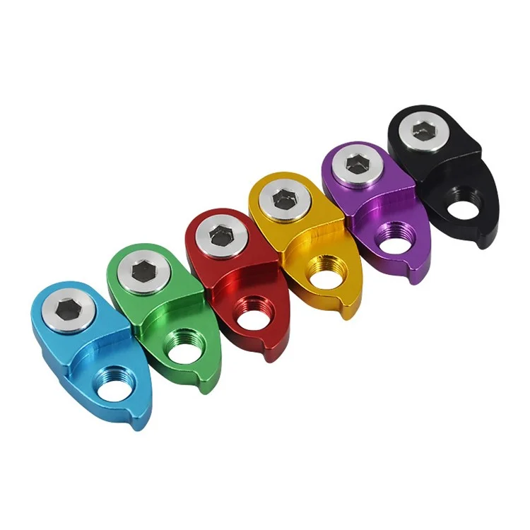 LUNJE Bicycle Rear Derailleur Extension Mountain Road Bike Frame Gear Tail Hook Extender - Black