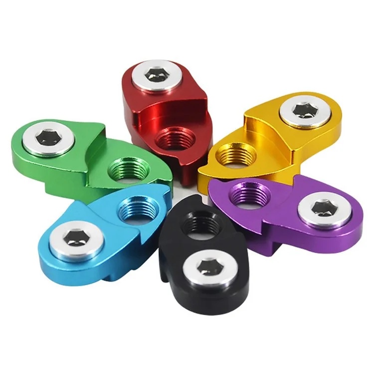 LUNJE Bicycle Rear Derailleur Extension Mountain Road Bike Frame Gear Tail Hook Extender - Black