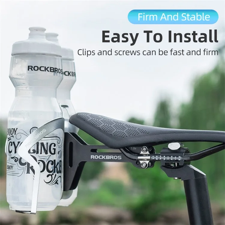 ROCKBROS 31210003001 Soporte de Botella para Bicicleta Fácil de Instalar Portabidón Bicicleta