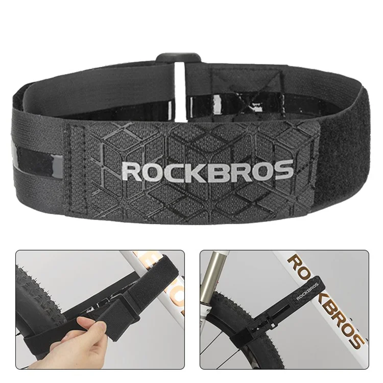 ROCKBROS D71 Multi-Function Bicycle Wheel Stabilizer Adjustable Bike Rack Straps - Black
