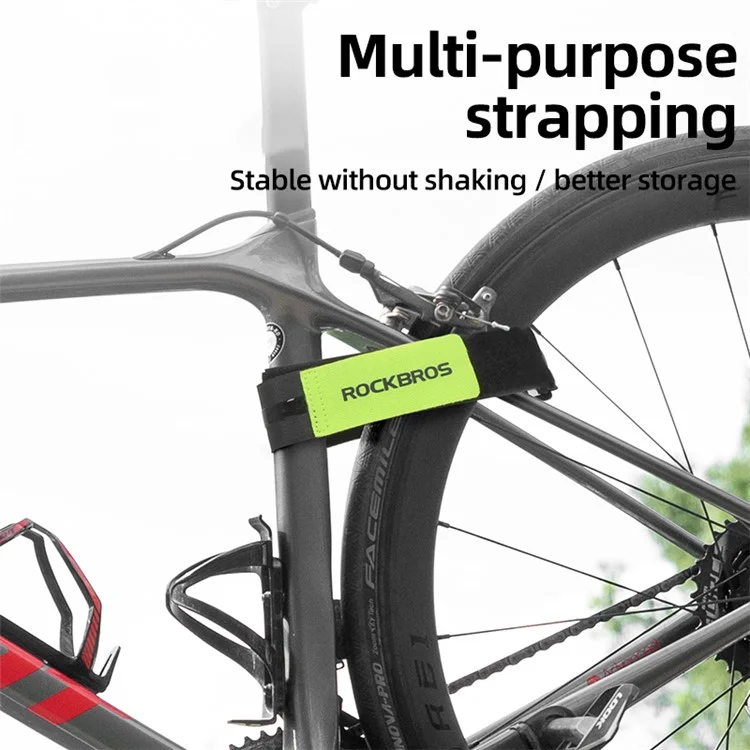 ROCKBROS D71 Multi-Function Bicycle Wheel Stabilizer Adjustable Bike Rack Straps - Black