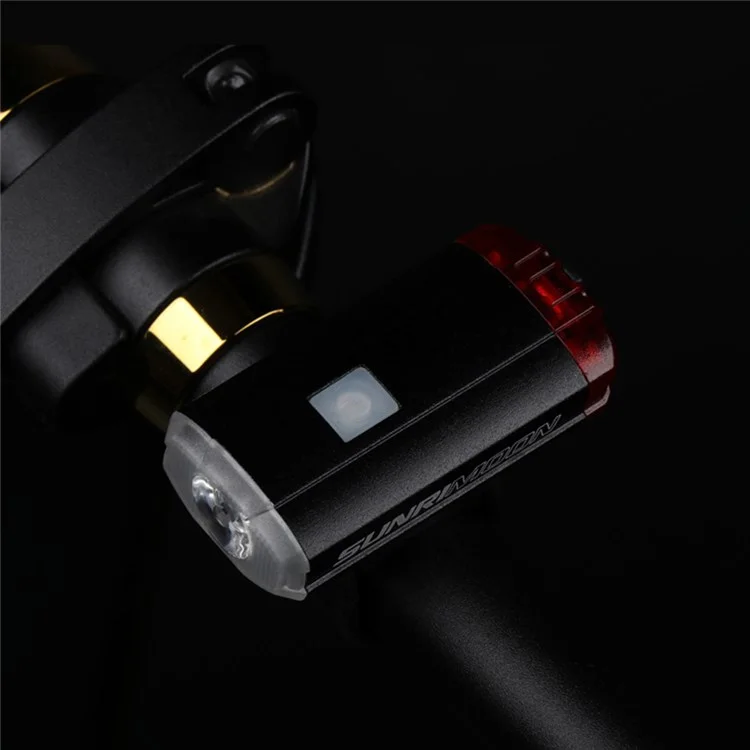 SUNRIMOON Waterproof LED Bike Light USB Rechargeable Lamp 100 Lumens Front/Rear Headlight Bicycle Helmet Lamp