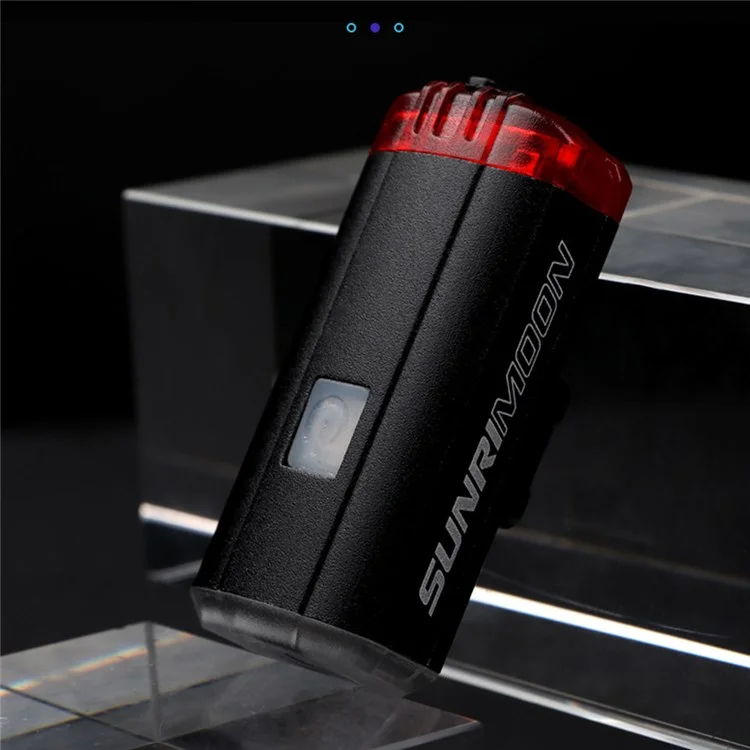 SUNRIMOON Waterproof LED Bike Light USB Rechargeable Lamp 100 Lumens Front/Rear Headlight Bicycle Helmet Lamp