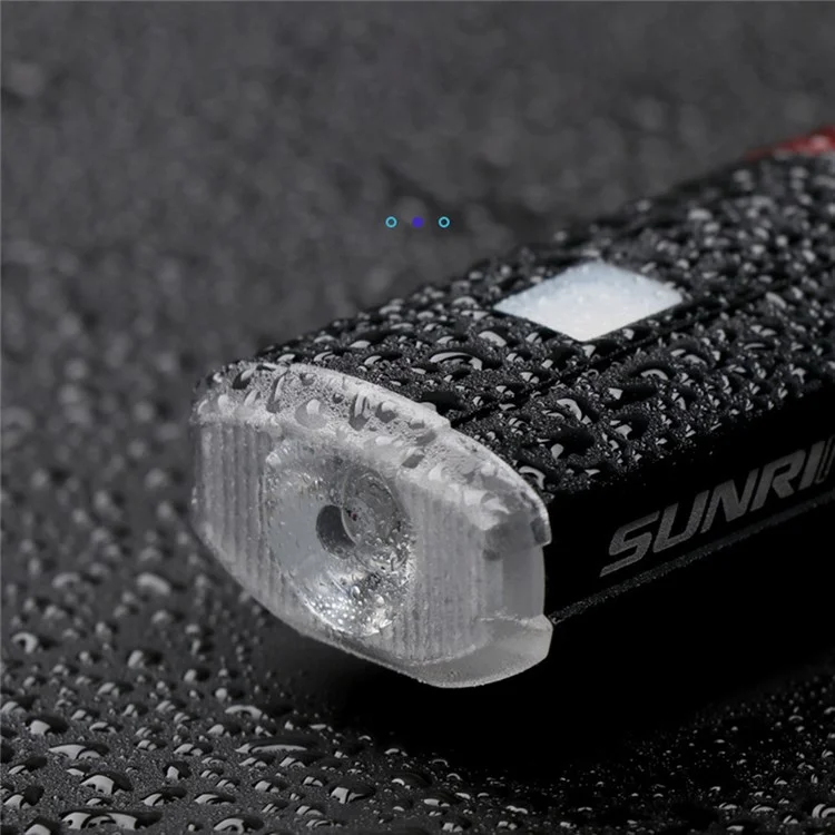 SUNRIMOON Waterproof LED Bike Light USB Rechargeable Lamp 100 Lumens Front/Rear Headlight Bicycle Helmet Lamp