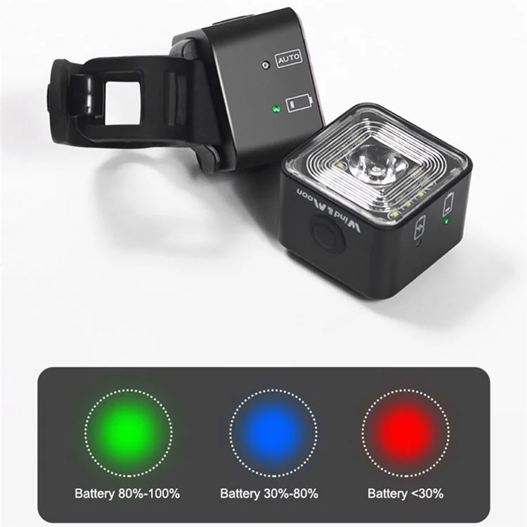 WIND&MOON WT06 Bike Cycling Headlight Waterproof USB Rechargeable Bicycle Front Light Safety Warning Lamp