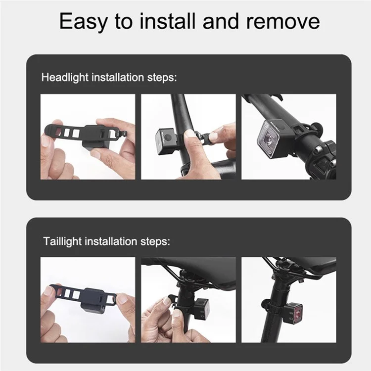 WIND&MOON WT06 Bike Cycling Headlight Waterproof USB Rechargeable Bicycle Front Light Safety Warning Lamp