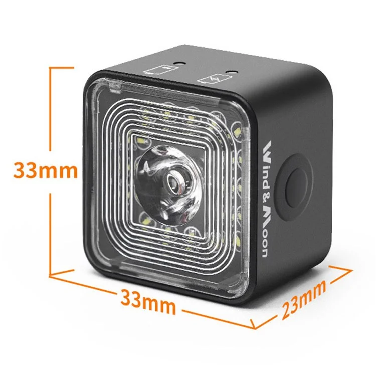 WIND&MOON WT06 Bike Cycling Headlight Waterproof USB Rechargeable Bicycle Front Light Safety Warning Lamp