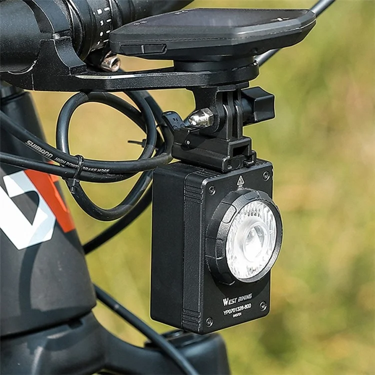 WEST BIKING YP0719308 Bicycle Computer Mount Holder Aluminum Alloy Bike Handlebar Computer Bracket for Garmin / Bryton / Wahoo - Up Fixed