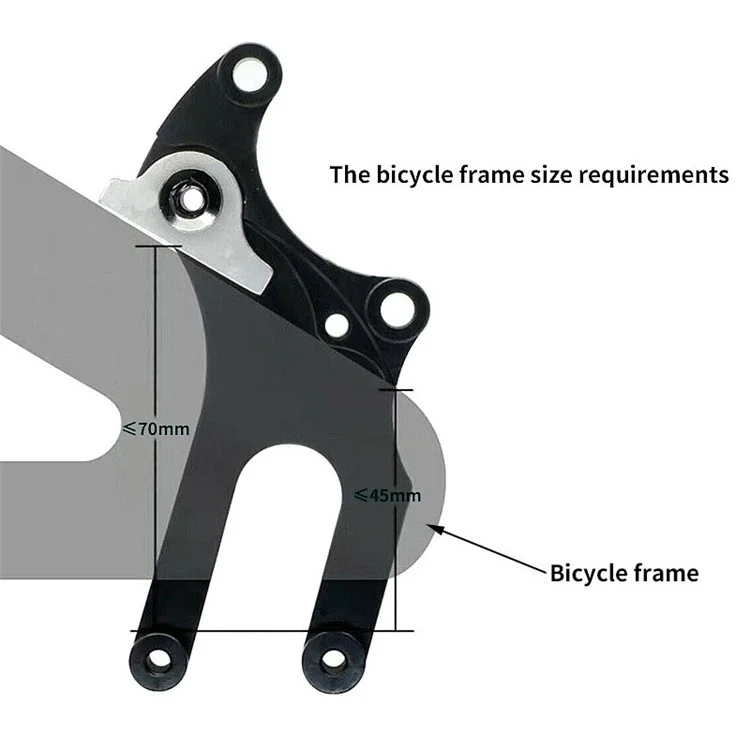 MIXIM Aluminum Alloy Mountain Road Bike Disc Brake Adapter No Disc Brake Fixed Seat Converter - Black