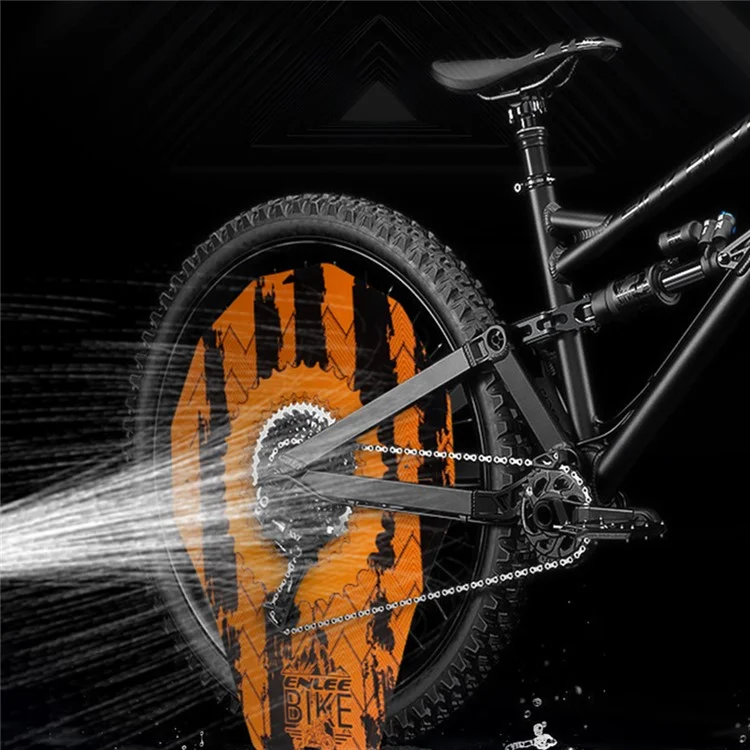 ENLEE MTB Bike Grime Guard pour freins à disque de vélo et roues pendant le nettoyage, housse de protection anti-huile - Shark