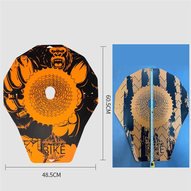 ENLEE MTB Bike Grime Guard pour freins à disque de vélo et roues pendant le nettoyage, housse de protection anti-huile - Shark