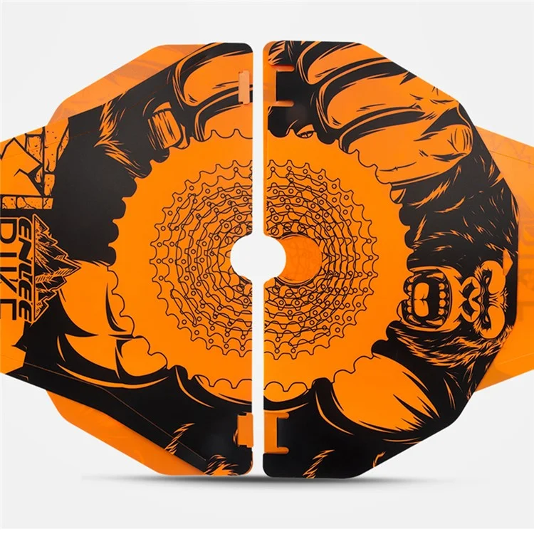 ENLEE MTB Bike Grime Guard for Bicycle Disc Brakes Wheels During Cleaning, Oil-proof Protective Cover - Gorilla