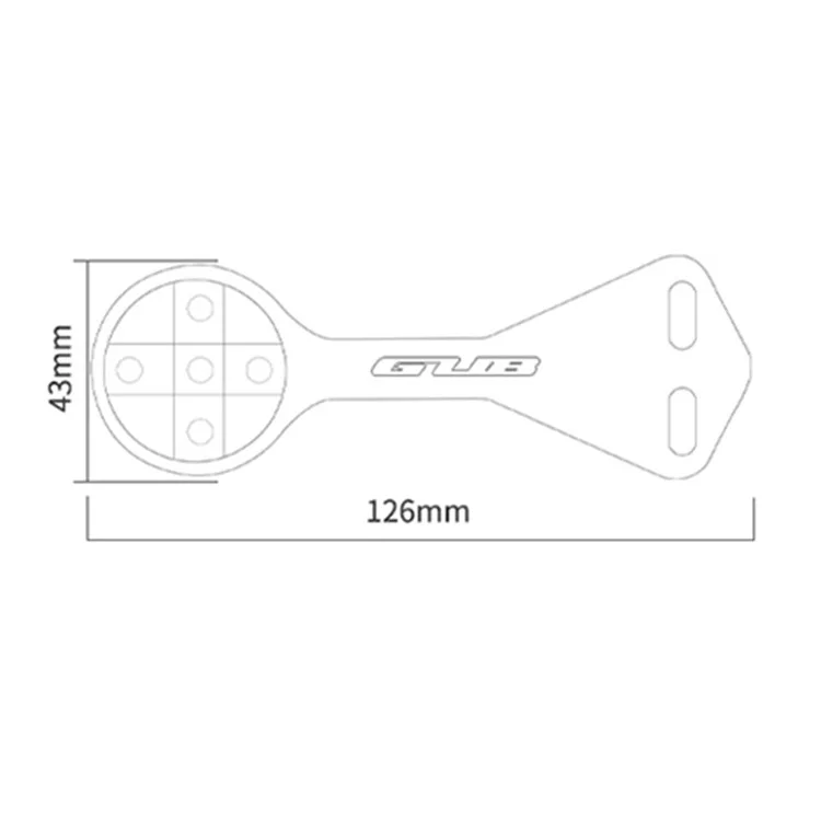 GUB 698 Carbon Fiber + PC Bike Computer Mount for Garmin / CATEYE / XOSS / iGPS / Bryton / Wahoo Integrated Bike Handlebar Computer Holder