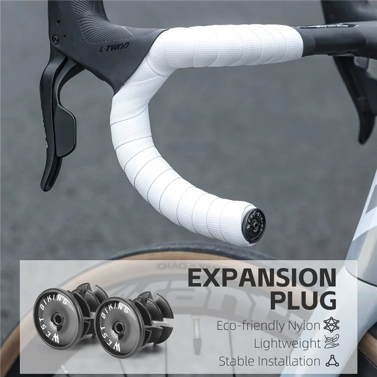 WEST BIKING YP0804071 1 Par de Cintas Impermeables para Manillar de Bicicleta HISPU Cintas de Bicicleta de Ciclismo - Camuflaje