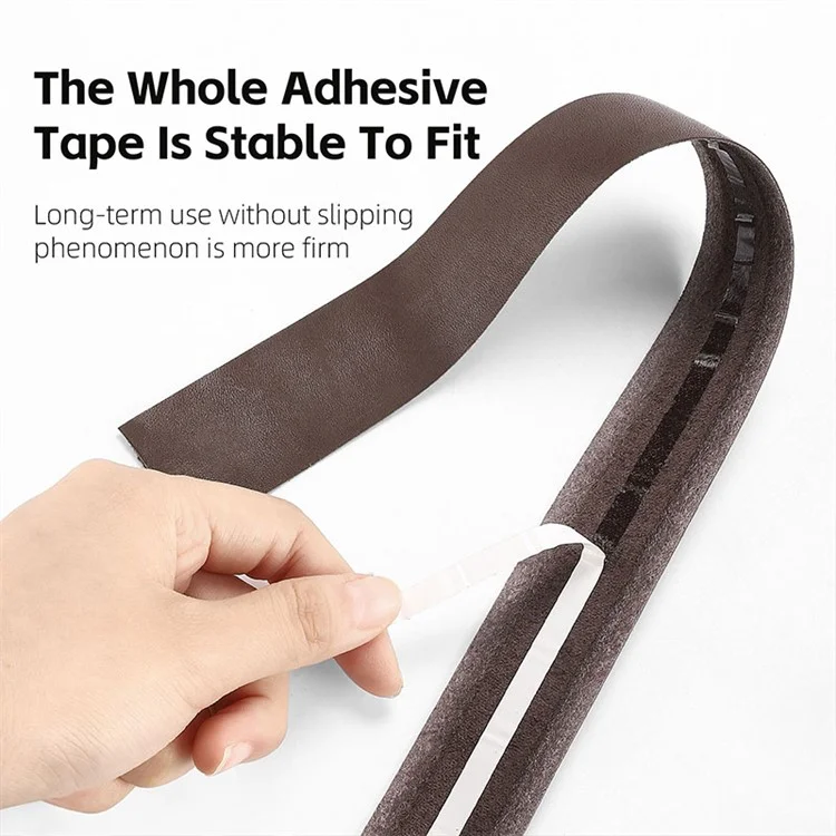 WEST BIKING YP0804072 1 Pair Bicycle Handlebar Wrap Tapes Cycling Bike Handlebar Cowhide Leather Straps - Coffee