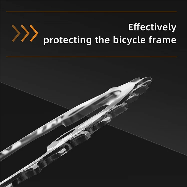 WEST BIKING Aluminum Alloy CNC Positive and Negative Tooth Disc 104BCD 34T Single Chain Ring for MTB Bicycle - Black