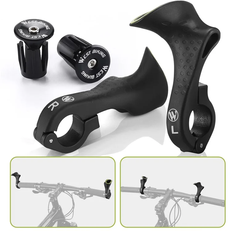 WEST BIKING YP1602969B Ensemble de barres d'extrémité de vélo léger avec bouchon d'expansion de vélo MTB Accessoires