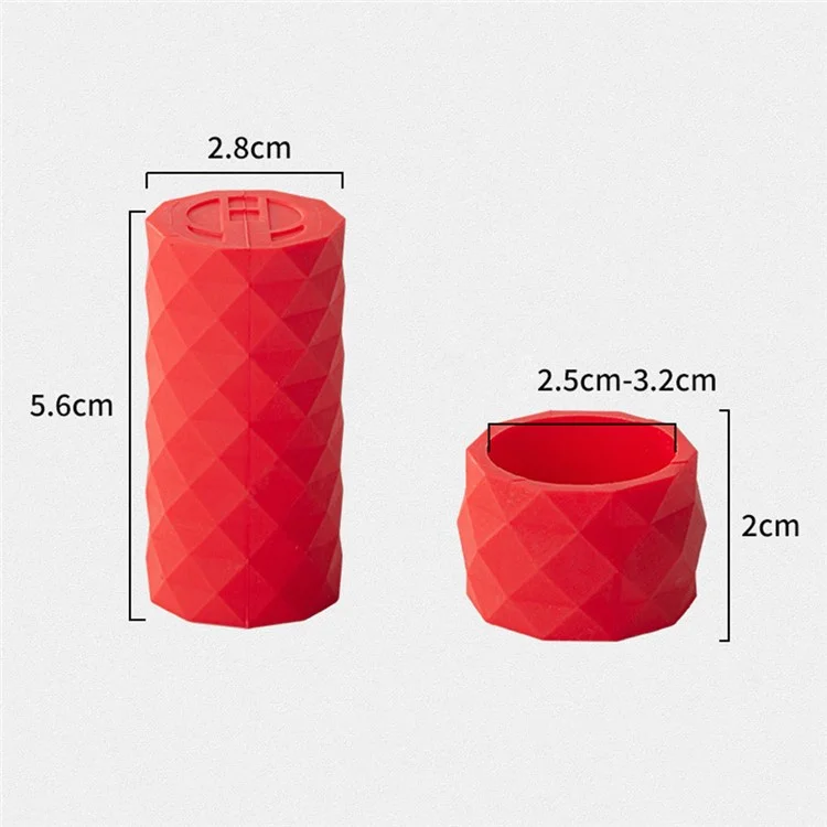 ENLEE 4Pcs Fixed Gear Bicycle Handlebar Grip Fixing Sleeve Non-Slip Bike Handlebar Silicone Cover - Black