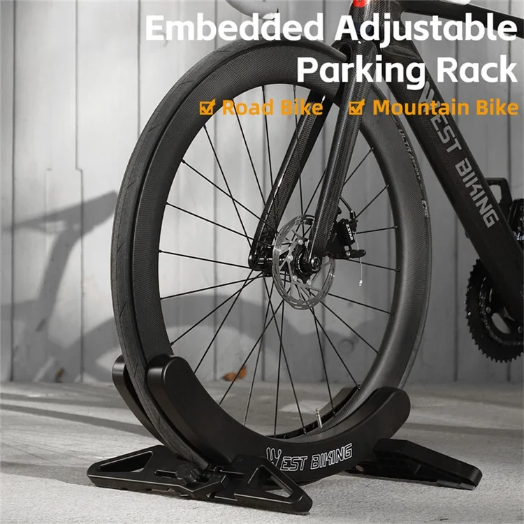 WEST BIKING YP0723018 Подставка для велосипеда из АБС-пластика, регулируемая скоба, подставка для горного и шоссейного велосипеда