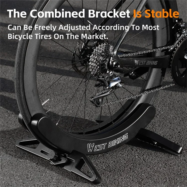 WEST BIKING YP0723018 Подставка для велосипеда из АБС-пластика, регулируемая скоба, подставка для горного и шоссейного велосипеда
