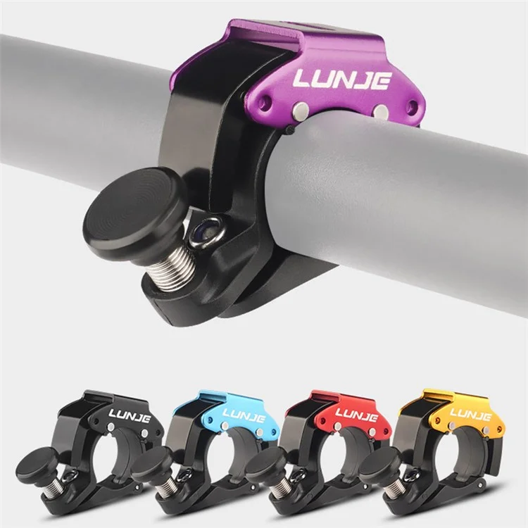 LUNJE LD01 Stainless Steel+Aluminum Alloy+PA Bike Bell C-shape Hidden Bicycle Warning Horn - Red