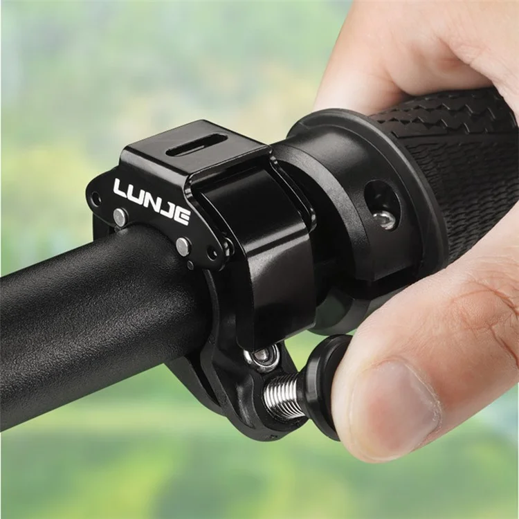 LUNJE LD01 Stainless Steel+Aluminum Alloy+PA Bike Bell C-shape Hidden Bicycle Warning Horn - Red