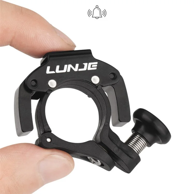 LUNJE LD01 Stainless Steel+Aluminum Alloy+PA Bike Bell C-shape Hidden Bicycle Warning Horn - Red
