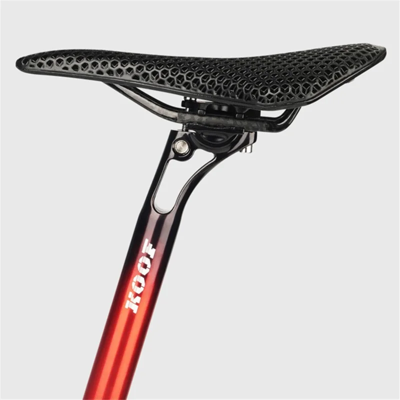 KOOF XT-P007 Ultra-Light Seatpost for Mountain Bike, Bicycle, Aluminum Alloy Seatpost Shock Absorber Setback Bike Seat Post - Black / 31.6*400mm