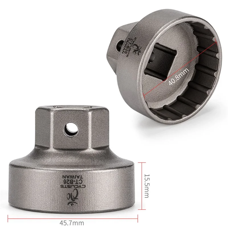 CYCLISTS CT-B26 For 41mm 16 Teeth Bike Bottom Bracket Alloy Steel Removal Tool