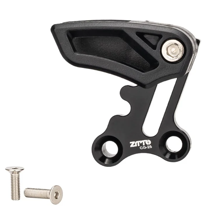 ZTTO CG25 Aluminum Alloy MTB Bicycle Chain Guide E-Type Mount Chain Protector - Black