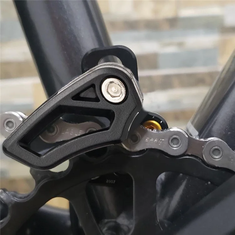 ZTTO CG25 Aluminum Alloy MTB Bicycle Chain Guide E-Type Mount Chain Protector - Black