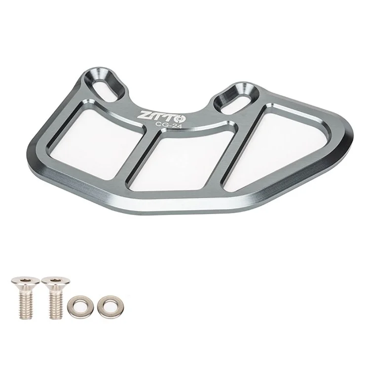 ZTTO CG24 Aluminum Alloy Bicycle Chain Guide Bike Crash Plate Bash Guard - Titanium Grey