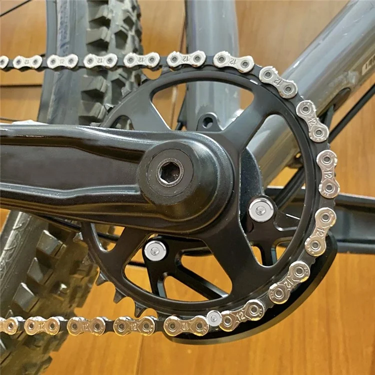 ZTTO CG24 Aluminum Alloy Bicycle Chain Guide Bike Crash Plate Bash Guard - Titanium Grey