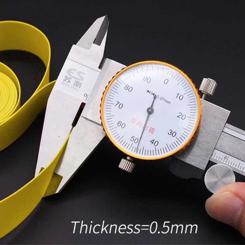 ZH429 PVC Puncture-Proof Strip Bicycle Tire Liner / Pad, 2-Pack - Yellow / 26