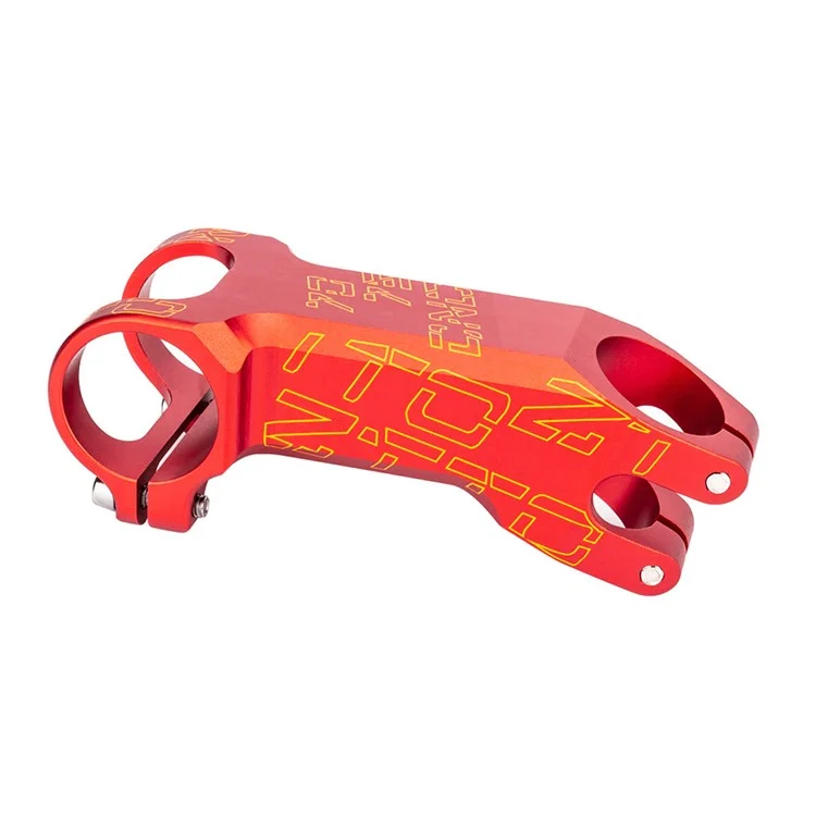 ZTTO Bike Handlebar Stem Aluminum Alloy Mountain Bicycle Stem Riser - 80mm Red / -25 Degrees
