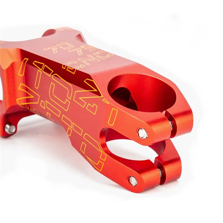 ZTTO Bike Handlebar Stem Aluminum Alloy Mountain Bicycle Stem Riser - 80mm Red / -25 Degrees